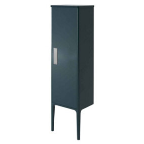 Canaria Blue Bathroom Tall Storage Cabinet with 2 Legs (H)1500mm (W)430mm
