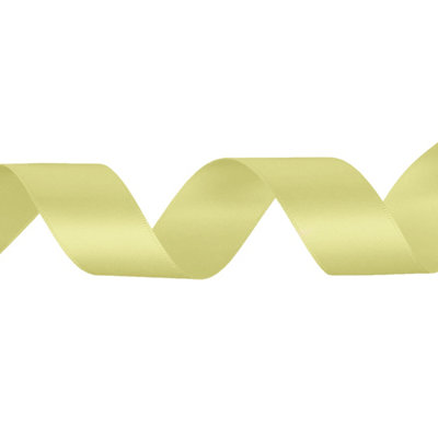 Canary Double Sided Satin Ribbon Polyester Ribbon Roll, 40mm x 10 metres