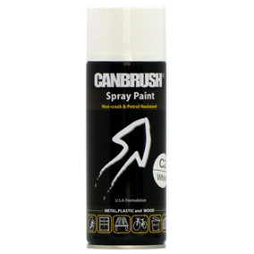 Canbrush Paint for Metal Plastic and Wood (C2 Gloss White)