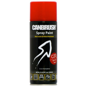 Canbrush Paint for Metal Plastic and Wood (C20 Monsa Red)