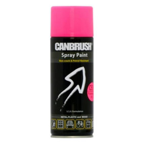 Canbrush Paint for Metal Plastic and Wood (C53 Fluorescent Pink)