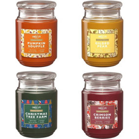 Candle-Lite 4PC Scented Candle Assortment - 4 x 510g Large Jars