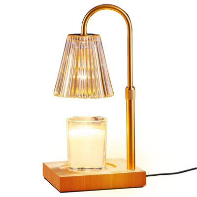 Candle Warmer Lamp with Timer, Adjustable Height Electric Candle Lamp Warmer, Wax Warmer for Scented Wax