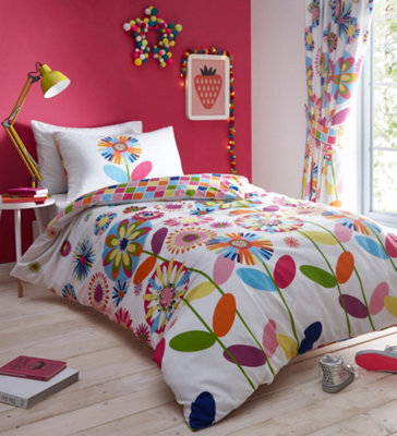Candy Bloom Single Duvet Cover and Pillowcase DIY at B Q
