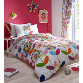 Candy Bloom Single Duvet Cover and Pillowcase