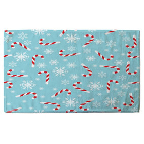 Candy canes and snowflakes (bath towel) / Default Title