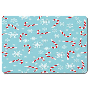 Candy canes and snowflakes (placemat) / Default Title