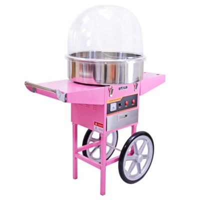 Candy Floss Machine with Cart & Protective Dome