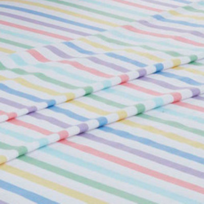 Candy Stripe 100% Brushed Cotton Sheet Set Single