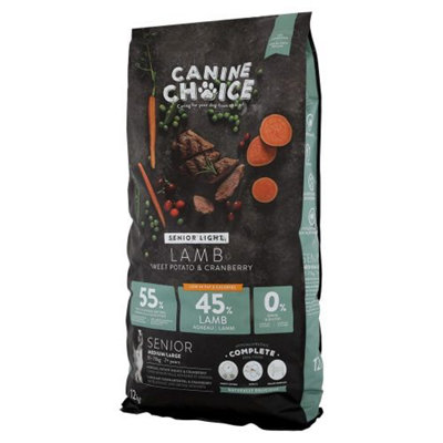 Canine Choice Spr Premium GF Lt Med&Lrg Snr Dry Lamb 12kg Price Comparisons | Compare The Build