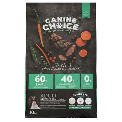 Canine Choice Super Premium GF Lrg Adt Dry Lamb 12kg