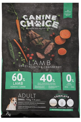 Canine Choice Super Premium GF Small Adult Dry Lamb 7kg