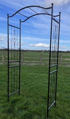 Canna Metal Garden Arch Entrance Archway (H)240cm x (W)110cm