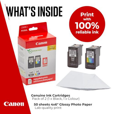 Canon Ink & Paper Multipack - PG-540/CL-541 Genuine Printer Ink ...