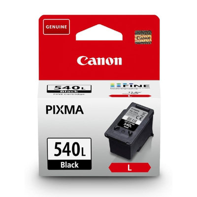 Canon Ink - PG-540L High Yield Genuine Black Printer Ink Cartridge ...