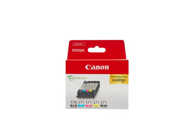 Compatible PGI-570 & CLI-571 XL 5 Ink Cartridge Multipack For Canon B/B