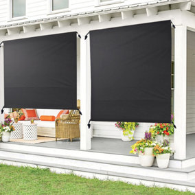 Canopy Sunwall Sidewall Sunshade Privacy Panel for Gazebos Tent One Piece