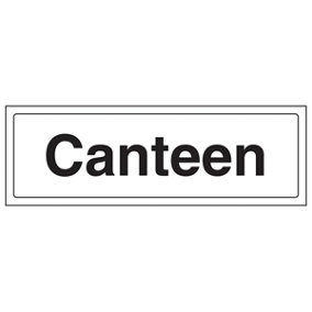 Canteen - Workplace Door Sign Location - Rigid Plastic 300x100mm (x3)