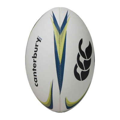 Canterbury Mentre Rugby Ball White/Lime/Blue (5)