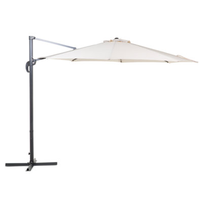 Cantilever Garden Parasol 3 m Light Beige SAVONA