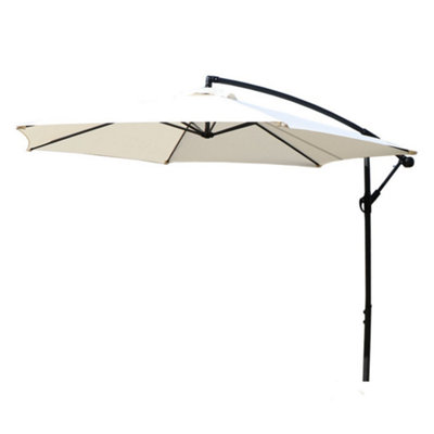 Cantilever Parasol 3m Including Cover - Cream