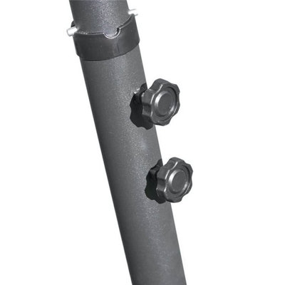 Cantilever Parasol 3m Including Cover - Grey - 3