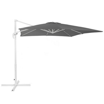 Cantilever Parasol Dark 2.5 x 2.5 m Grey MONZA