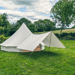 Canvas Bell Tent Awning 3.6M X 2.4M