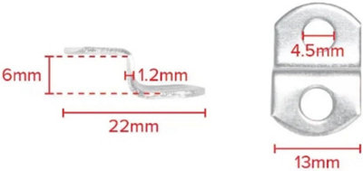 Canvas Offset Clips 6mm with Screws Metal Offset Bracket Frame Mounting ...