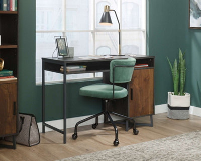 Canyon Lane home study desk in Brew Oak finish with Grand Walnut effect accents