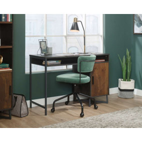 Canyon Lane home study desk in Brew Oak finish with Grand Walnut effect accents