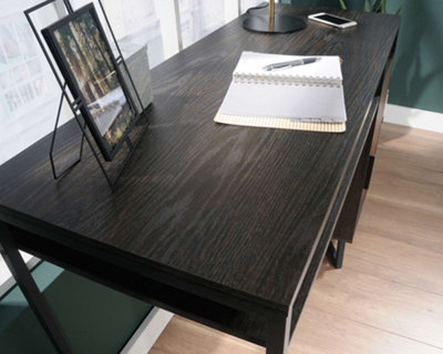 Canyon Lane home study desk in Brew Oak finish with Grand Walnut effect accents