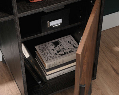 Canyon Lane home study desk in Brew Oak finish with Grand Walnut effect accents