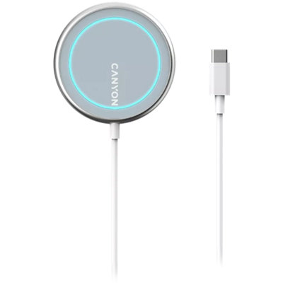 Canyon Wireless Charger WS-100 15W Magnetic Silver