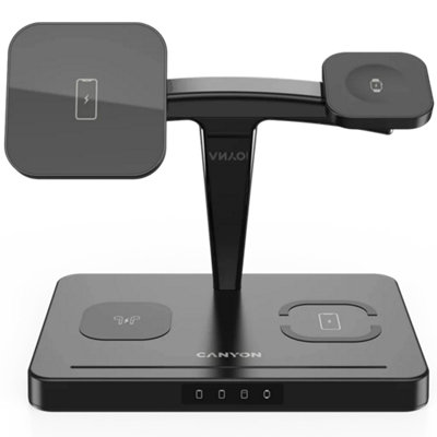 Canyon Wireless Charger WS-404 15W 4in1 Black