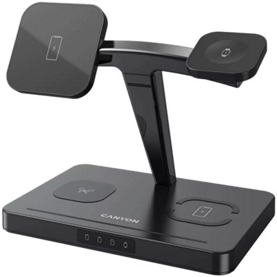 Canyon Wireless Charger WS-404 15W 4in1 Black