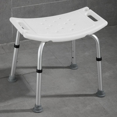 Capacity Adjustable Shower Stool Non Slip Aluminum