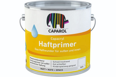 caparol haftprimer high opacity adhesion primer white 2.5l