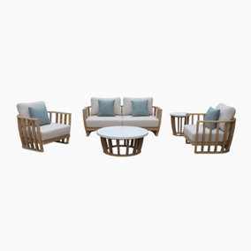 Cape 2 Seat Sofa Set with Table in Beige