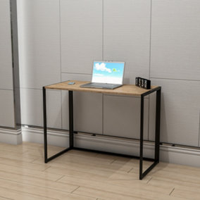 CAPEL-P 100cm Rectangle Study Computer Laptop Desk with metal legs.