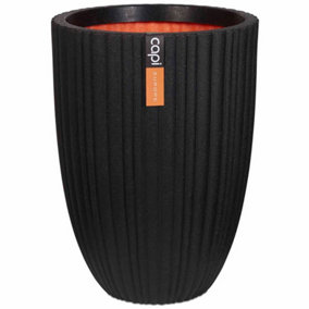 Capi Vase Urban Tube Elegant Low 46x58 cm Black PKBLT783