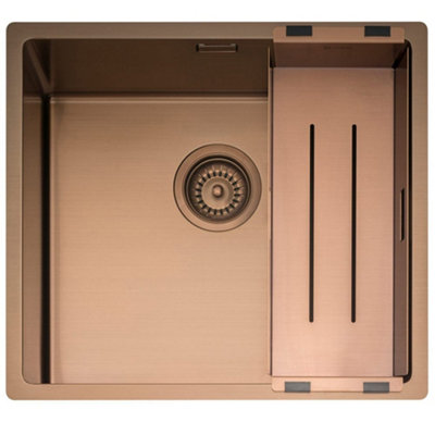 Caple Mode 45 1.0 Bowl Brushed Stainless Steel Kitchen Sink 490 x 440 x ...