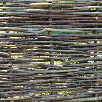 Capped Hazel Hurdle Fence Panel Premium Weave 6ft x 6ft - 5