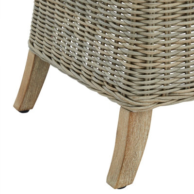Capri Collection Outdoor Dining Chair - Fabric/Metal/Synthetic Fibers - L60 x W48 x H103 cm - Beige