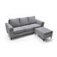 Capri Reversible Corner Sofa in Cool Grey