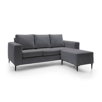 Capri Reversible Corner Sofa in Dark grey
