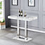 Caprice High Gloss Bar Table In Magnesia Marble Effect
