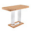 Caprice Wooden Bar Table Rectangular Large In Oak Effect