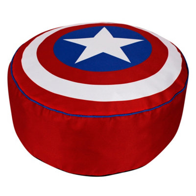 Captain America Round Bean Bag For Kids, W60 X D60 X H30cm