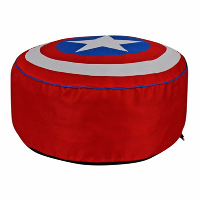Captain America Round Bean Bag For Kids, W60 X D60 X H30cm